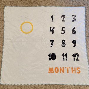 Little Village Monthly Milestone Blanket. Baby’s 1st year.  EUC.
